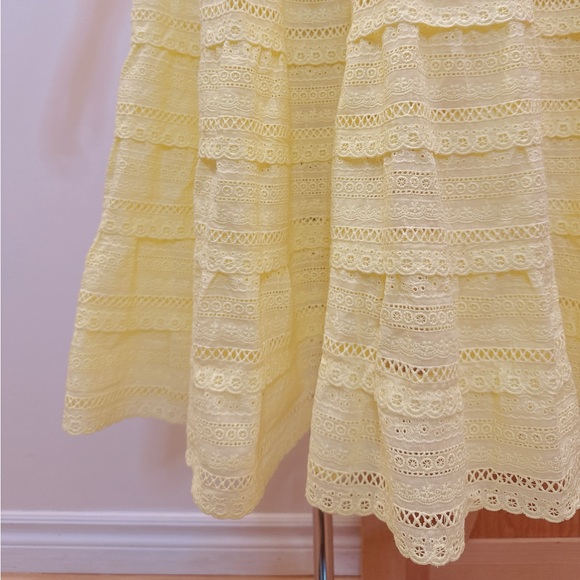 Cotton yellow skirt - Picture 5 of 6